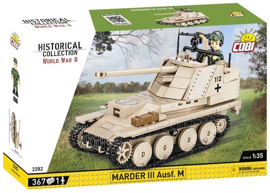 Konstruktorius Marder III Ausf.M Cobi, 367 d. цена и информация | Konstruktoriai ir kaladėlės | pigu.lt