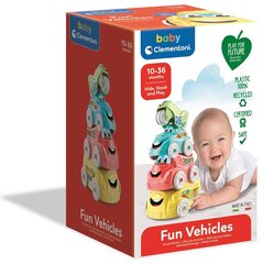 Piramidė Clementoni Baby Automobilių bokštas kaina ir informacija | Žaislai kūdikiams | pigu.lt