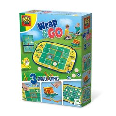 Kelioninis žaidimų rinkinys SES Creative Wrap&Go 3in1 02235 22358 kaina ir informacija | Stalo žaidimai, galvosūkiai | pigu.lt