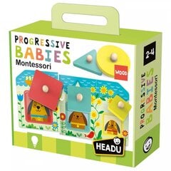 Dėlionė kūdikiams Headu Montessori 2-4 53641 цена и информация | Развивающие игрушки | pigu.lt