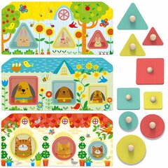 Dėlionė kūdikiams Headu Montessori 2-4 53641 kaina ir informacija | Lavinamieji žaislai | pigu.lt