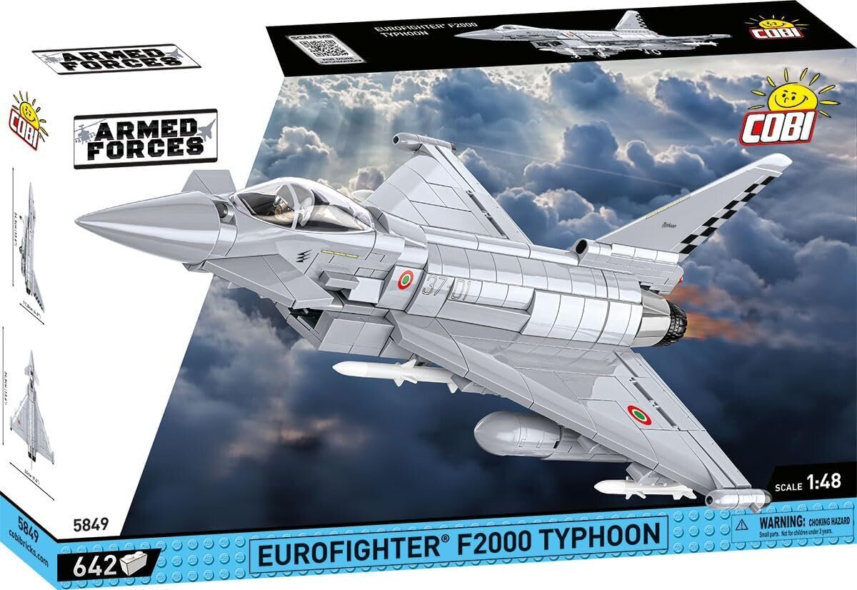 Konstruktorius naikintuvas Cobi Eurofighter Typhoon 5849, 642 d. цена и информация | Konstruktoriai ir kaladėlės | pigu.lt