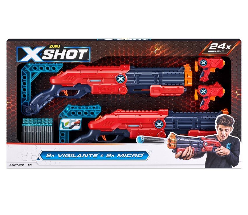 Žaislas šautuvas Zuru X-Shot Excel Double 36584 цена и информация | Žaislai berniukams | pigu.lt