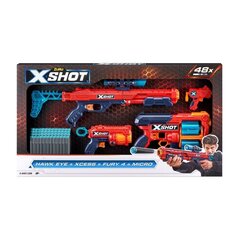 Žaislas šautuvas Zuru X-Shot Excel Hawk+Xcess+Fury4 36585 kaina ir informacija | Žaislai berniukams | pigu.lt