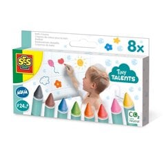 Vonios kreidelės SES 13050, 8 spalvos kaina ir informacija | Žaislai kūdikiams | pigu.lt