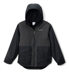 Lietaus striukė mergaitėms Columbia Rainy Trails RG2008-010, juoda цена и информация | Куртки, пальто для девочек | pigu.lt