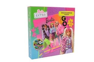 Dėlionė su blizgučiais Barbie, 95 d. kaina ir informacija | Dėlionės (puzzle) | pigu.lt