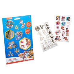 Tatuiruočių rinkinys vaikams Paw Patrol Tattoos, 1 vnt. цена и информация | Косметика для мам и детей | pigu.lt