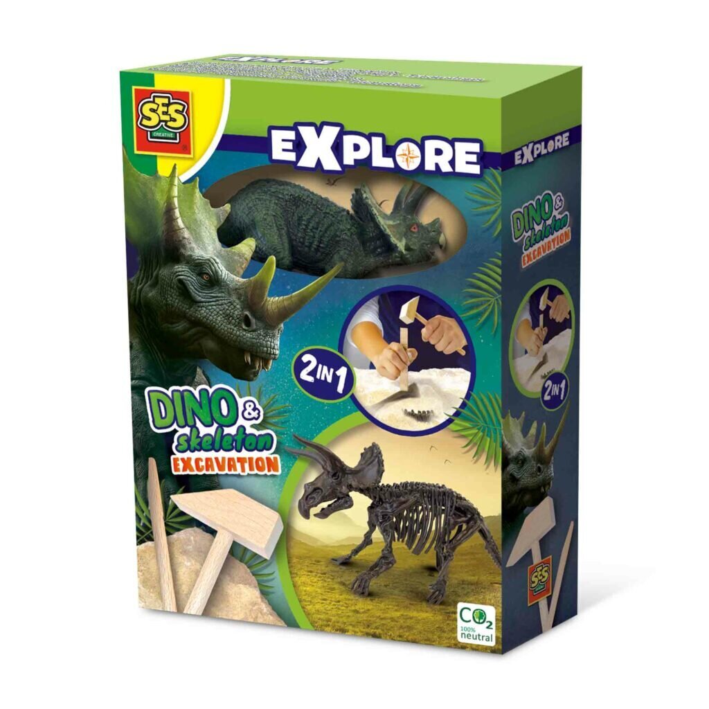 Vaikiškas archeologijos rinkinys SES Creative Triceratopsas kaina ir informacija | Žaislai berniukams | pigu.lt