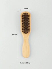 Натуральная щетка для волос, Electronics LV-11, коричневый, 1 шт цена и информация | Расчески, щетки для волос, ножницы | pigu.lt