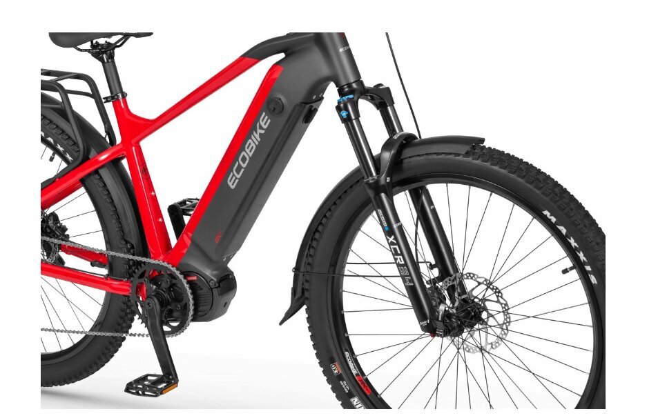 Elektrinis dviratis Ecobike RX 500 SUV 17 15 AH, raudonas/juodas цена и информация | Elektriniai dviračiai | pigu.lt