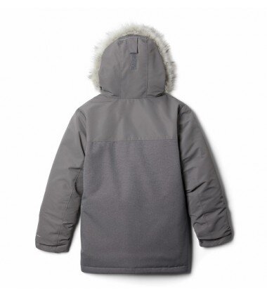 Columbia žieminė striukė vaikams Boundary Bay Down Parka SB0106-023, pilka цена и информация | Žiemos drabužiai vaikams | pigu.lt