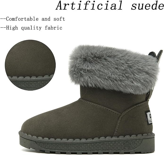 SMajong žieminiai batai mergaitėms, pilki kaina ir informacija | Žieminiai batai vaikams | pigu.lt