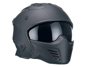 Moto šalmas Vito Bruzano, juodas цена и информация | Шлемы для мотоциклистов | pigu.lt
