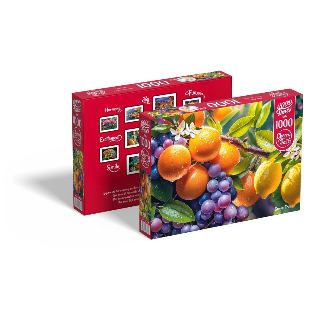 Dėlionė CherryPazzi Sunny Fruits, 1000 d. цена и информация | Dėlionės (puzzle) | pigu.lt