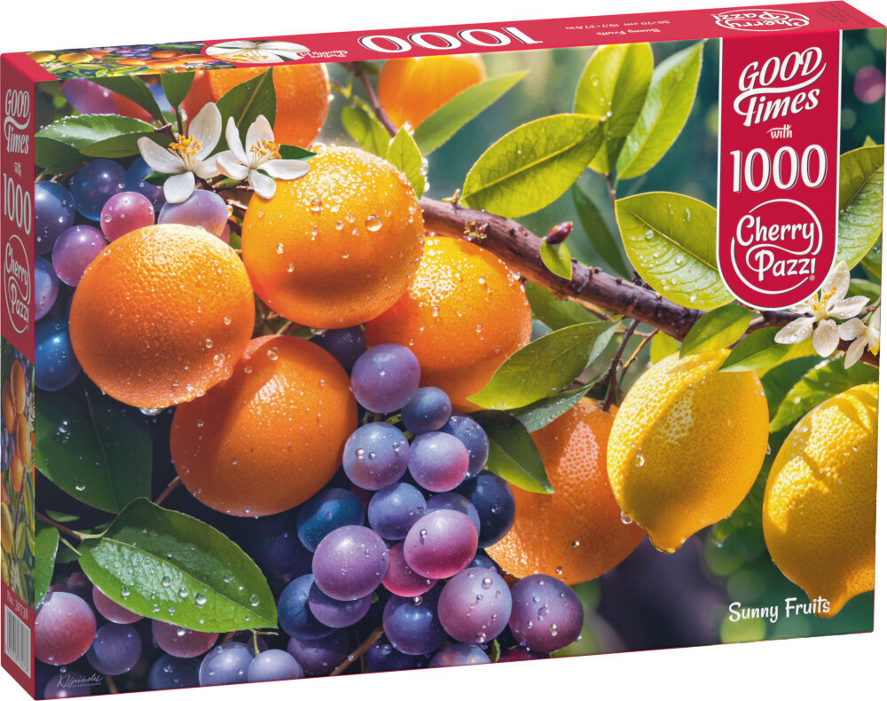 Dėlionė CherryPazzi Sunny Fruits, 1000 d. цена и информация | Dėlionės (puzzle) | pigu.lt