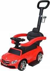 Paspiriamas automobilis-stumdukas su rankena Funfit Kids Mercedes AMG C63, raudonas kaina ir informacija | Žaislai kūdikiams | pigu.lt