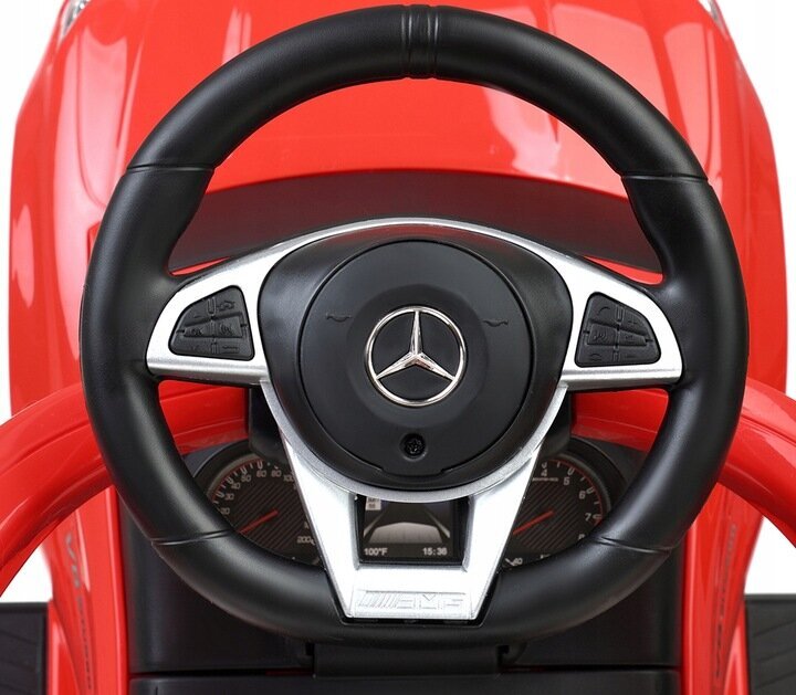 Paspiriamas automobilis-stumdukas su rankena Funfit Kids Mercedes AMG C63, raudonas цена и информация | Žaislai kūdikiams | pigu.lt