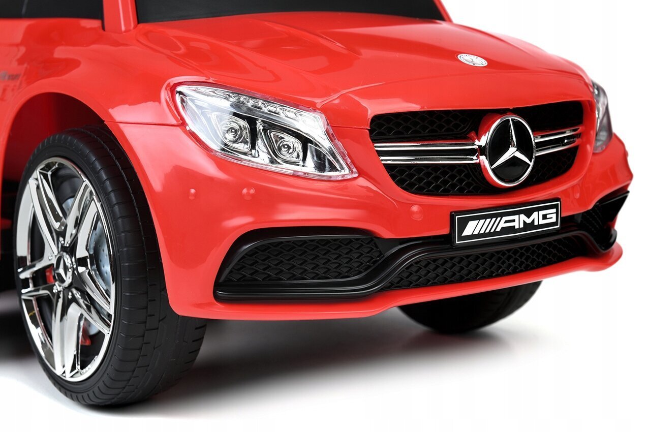 Paspiriamas automobilis-stumdukas su rankena Funfit Kids Mercedes AMG C63, raudonas цена и информация | Žaislai kūdikiams | pigu.lt