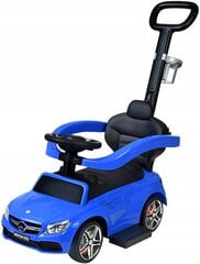 Paspiriamas automobilis-stumdukas su rankena Funfit Kids Mercedes AMG C63, mėlynas kaina ir informacija | Žaislai kūdikiams | pigu.lt