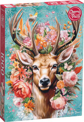 Dėlionė CherryPazzi Flower Deer, 1000 d. цена и информация | Пазлы | pigu.lt