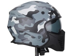 Moto šalmas Vito Bruzano, juodas/pilkas цена и информация | Шлемы для мотоциклистов | pigu.lt