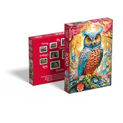 Dėlionė CherryPazzi Quilled Owl, 1000 d. цена и информация | Пазлы | pigu.lt