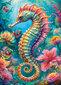 Dėlionė CherryPazzi Seahorse, 1000 d. цена и информация | Dėlionės (puzzle) | pigu.lt