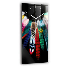 Sieninis laikrodis Spalvingos paukščių plunksnos kaina ir informacija | Laikrodžiai | pigu.lt