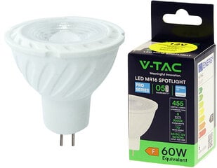 LED lempa 12V MR16/GU5.3/6W/445lm kaina ir informacija | Elektros lemputės | pigu.lt
