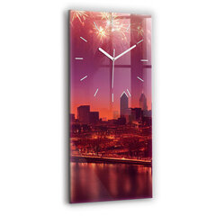 Sieninis laikrodis Miestas naktį Filadelfijoje kaina ir informacija | Laikrodžiai | pigu.lt
