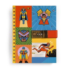 Užrašų knygutė su kodu - Superherojai Djeco DD03618 kaina ir informacija | Sąsiuviniai ir popieriaus prekės | pigu.lt