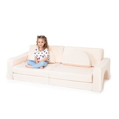 Vaikiška modulinė sofa MKS Teddy, smėlio spalvos kaina ir informacija | Vaikiški sėdmaišiai, foteliai, pufai | pigu.lt