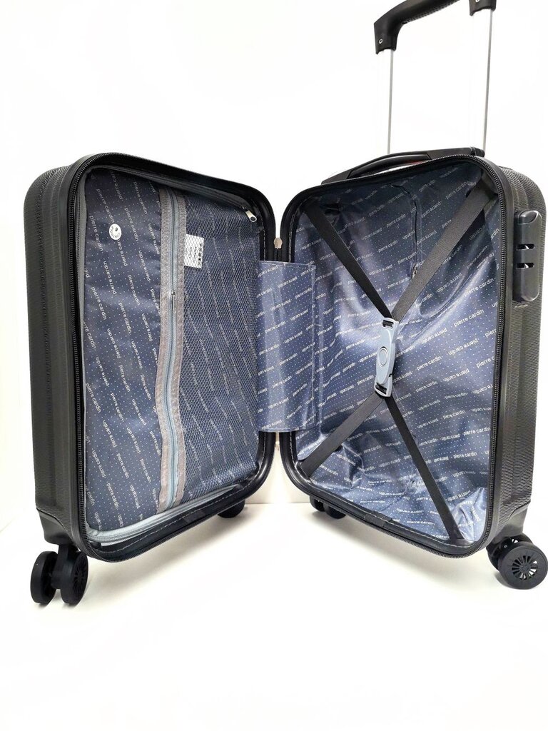 Rankinio bagažo lagaminas Pierre Cardin, juodas kaina ir informacija | Lagaminai, kelioniniai krepšiai | pigu.lt