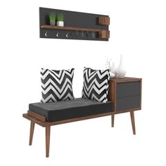 Товар с повреждённой упаковкой. Комплект мебели для прихожей Kalune Design 854, коричневый/ серый цена и информация | Мебель с поврежденной упаковкой | pigu.lt