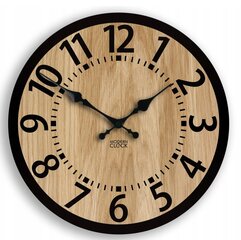 Laikrodžio sienelė ModernClock smėlio spalvos, juoda 33cm kaina ir informacija | Laikrodžiai | pigu.lt