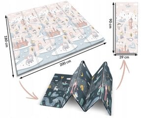 Двусторонний игровой коврик для малышей, 200х150 см цена и информация | Развивающие коврики | pigu.lt