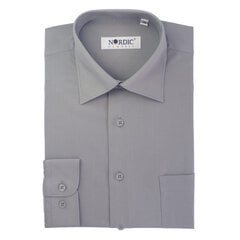 Marškiniai vyrams Nordic, pilki kaina ir informacija | Vyriški marškiniai | pigu.lt