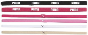 Puma Oбодки At Sportbands (6pcs) White Black Cream Pink 053452 27 053452 27 цена и информация | Спортивная одежда для женщин | pigu.lt