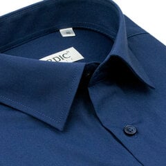 Рубашки однотонные мужские NORDIC, приталенный силуэт - С длинным рукавом 1125F-45 цена и информация | Мужские рубашки | pigu.lt