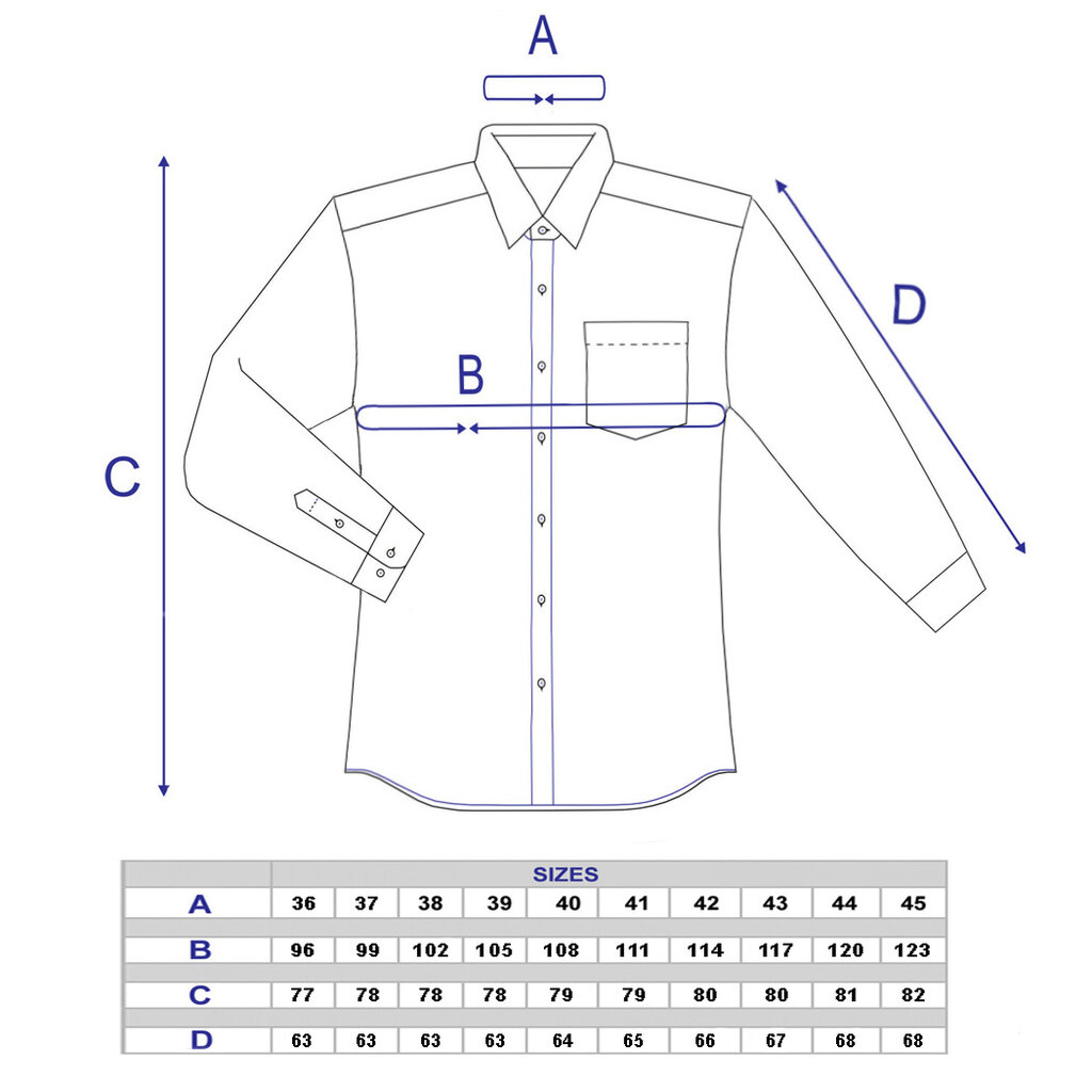 Marškiniai vyrams Nordic, mėlyni цена и информация | Vyriški marškiniai | pigu.lt