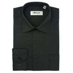 Рубашка для мужчин Nordic, чёрная цена и информация | Мужские рубашки | pigu.lt