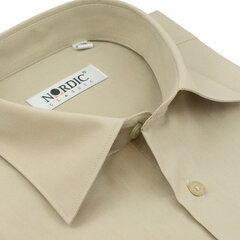 Marškiniai vyrams Nordic, smėlio spalvos kaina ir informacija | Vyriški marškiniai | pigu.lt