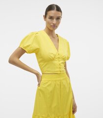 Palaidinė moterims Vero Moda, geltona kaina ir informacija | Palaidinės, marškiniai moterims | pigu.lt