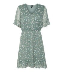 Vero Moda женское платье 10306038*01, зелёный/белый 5715518229090 цена и информация | Платья | pigu.lt