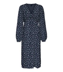 Vero Moda женское платье 10307964*01, тёмно-синий /розовый 5715518233233 цена и информация | Платья | pigu.lt