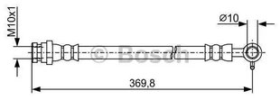 Stabdžių žarna Bosch, 1 vnt. kaina ir informacija | Auto reikmenys | pigu.lt