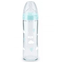 Stiklinis buteliukas Nuk First Choice+ 0-6 mėn, 240 ml kaina ir informacija | Buteliukai kūdikiams ir jų priedai | pigu.lt