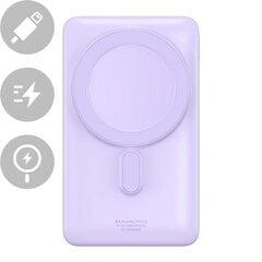 Greito įkrovimo maitinimo baterija, Baseus Magnetic Bracket, 10000 mAh., 20 W., USB-C 50 cm., violetinės spalvos kaina ir informacija | Stalo žaidimai, galvosūkiai | pigu.lt