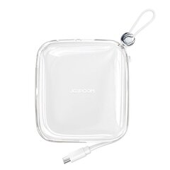 Аккумулятор питания, Joyroom Jelly Series JR-L0021, с кабелем USB-C, 10000 мАч., 22,5 Вт, белый цена и информация | Зарядные устройства Power bank | pigu.lt